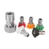 Garden Hose to Mini Power Washer Adapter Stainless Steel Leak-Proof Adapter 3/4 GHT to 1/4 Quick Connector for Car Wash & Outdoor Cleaning