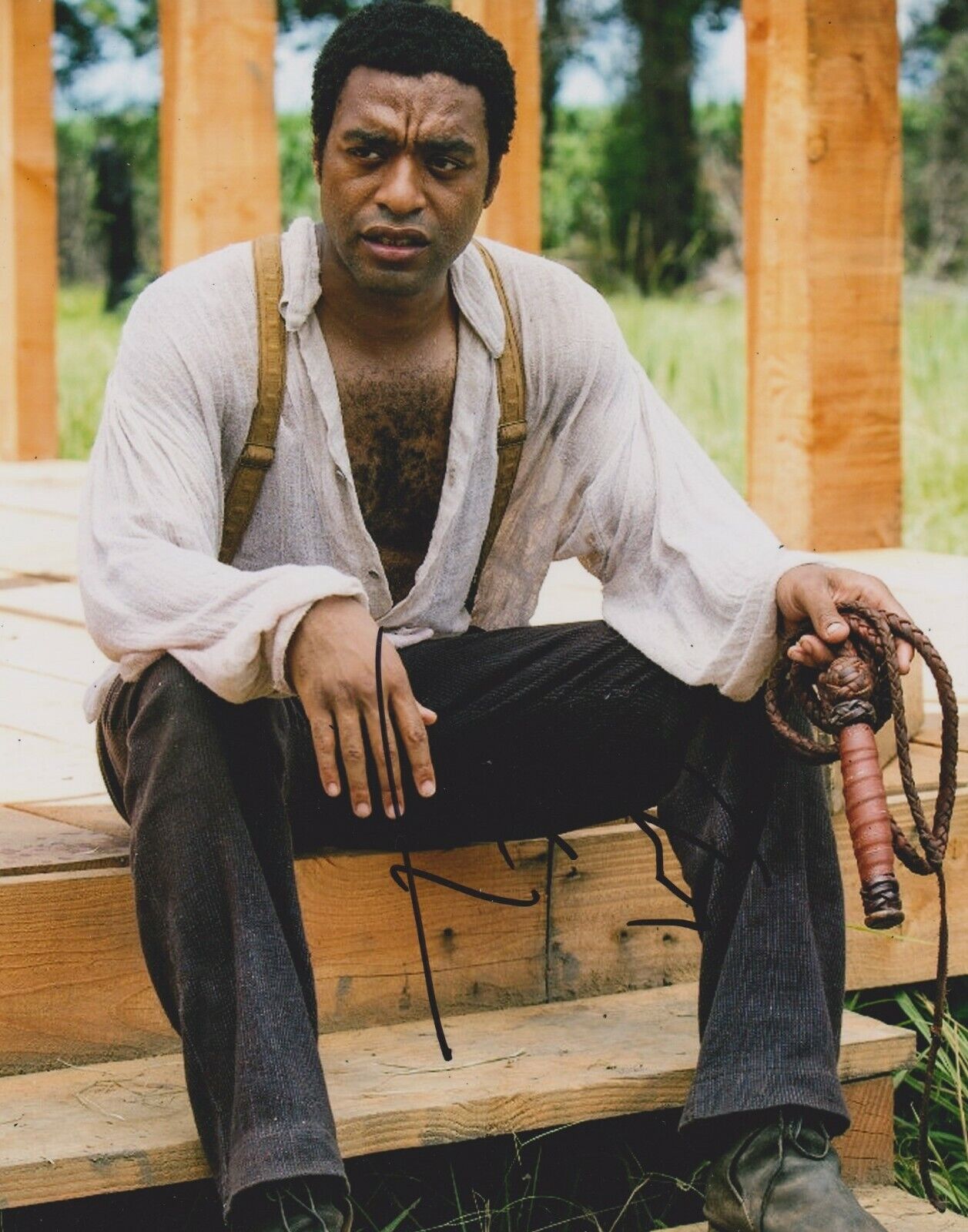 Chiwetel Ejiofor Signed 12 Years A Slave 10x8 Photo Poster painting AFTAL