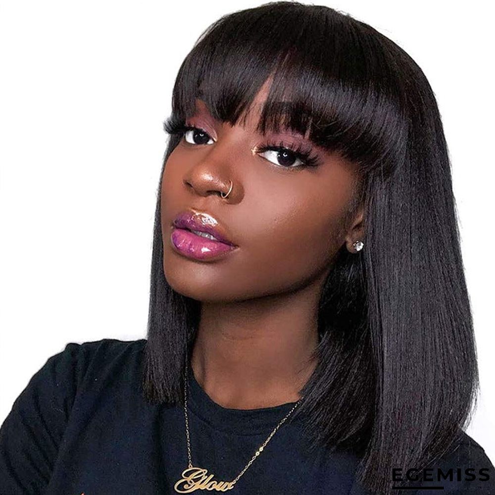 Human Hair Wig with Real Hair Bobo Hair Wig Natural | EGEMISS