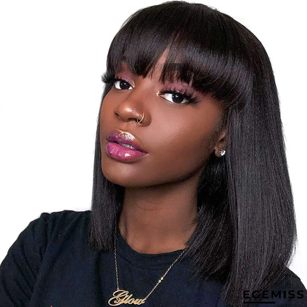 Human Hair Wig with Real Hair Bobo Hair Wig Natural | EGEMISS