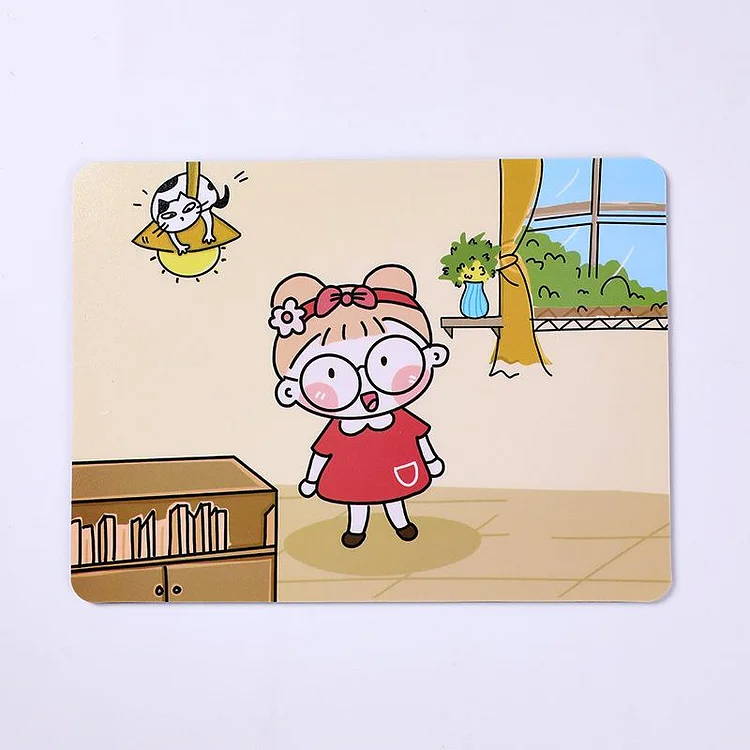 Cartoon Girl Mouse Pad