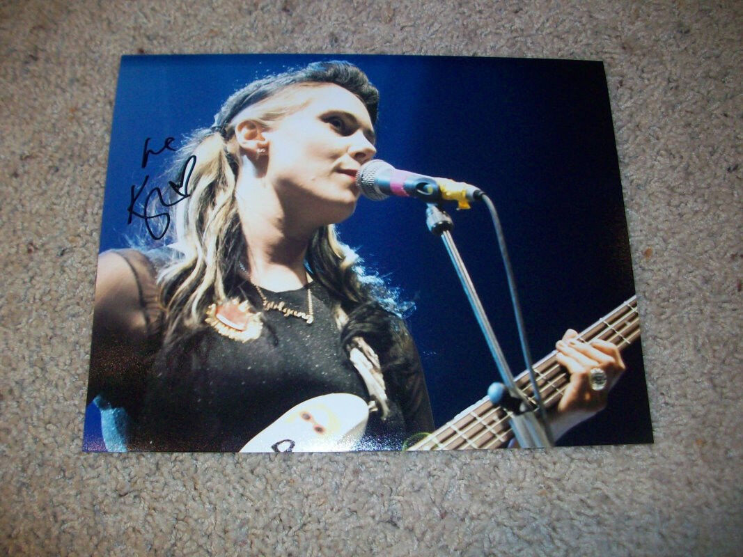 KATE NASH GIRL TALK SIGNED AUTOGRAPH 8x10 Photo Poster painting F