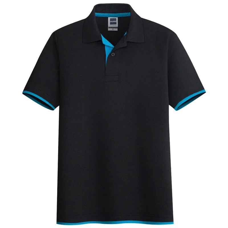 BOLUBAO Summer Men Casual Polo Shirts Tops Trendy Brand Men's Solid Color Polo Shirt Comfortable Slim Lapel Polo Shirt Male