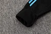 Joyfball 2024/2025 Argentina Half-Pull Hat Style Training Suit  Black Jersey 1:1 Thai Quality Set