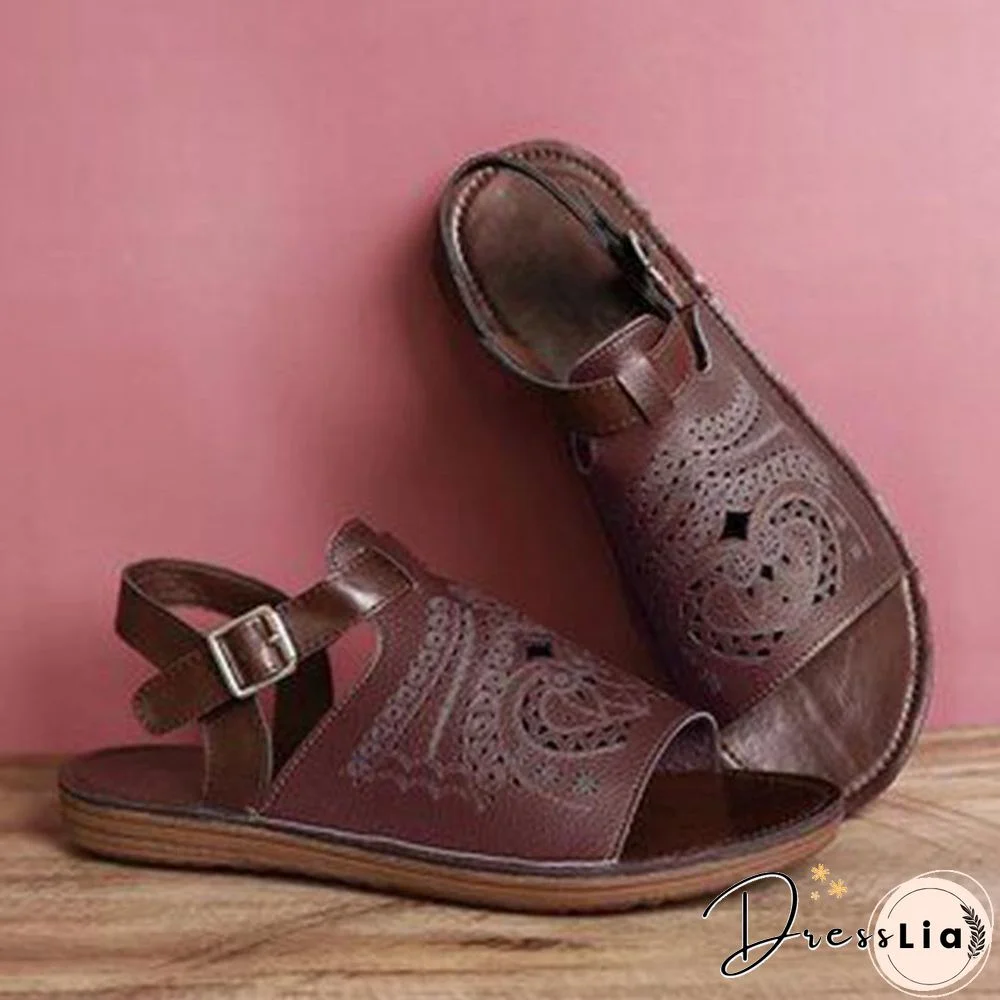 Ethnic Style Comfortable Hollow Sandal