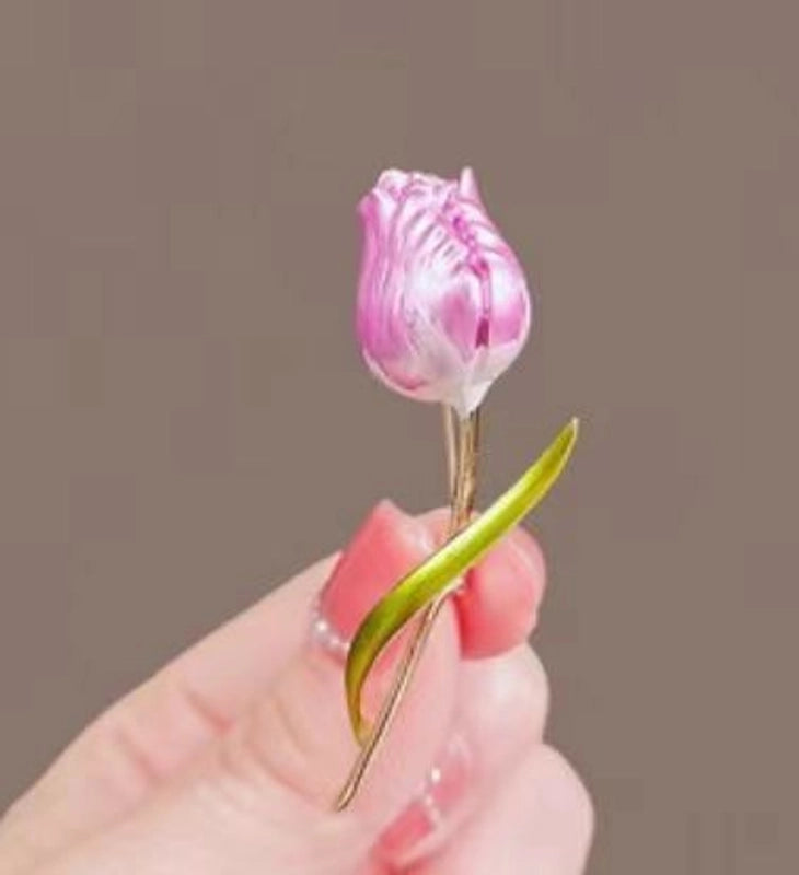 Elegant Minimalist Pin Rose Flower Alloy Plating Women’s Brooches