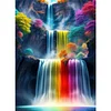 >SALE<5D DIY Full Round Drill Partial AB Diamond Painting Waterfall Art Decor 45x60cm