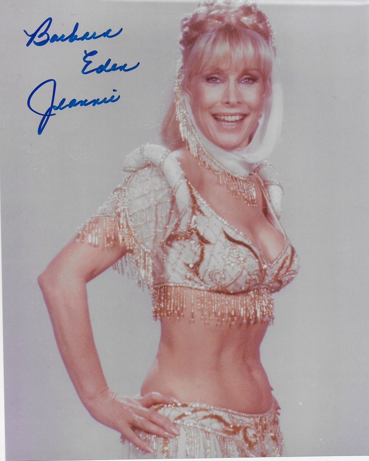 Barbara Eden I Dream of Jeannie 8x10 Photo Poster painting #72 signed at The Hollywood Show