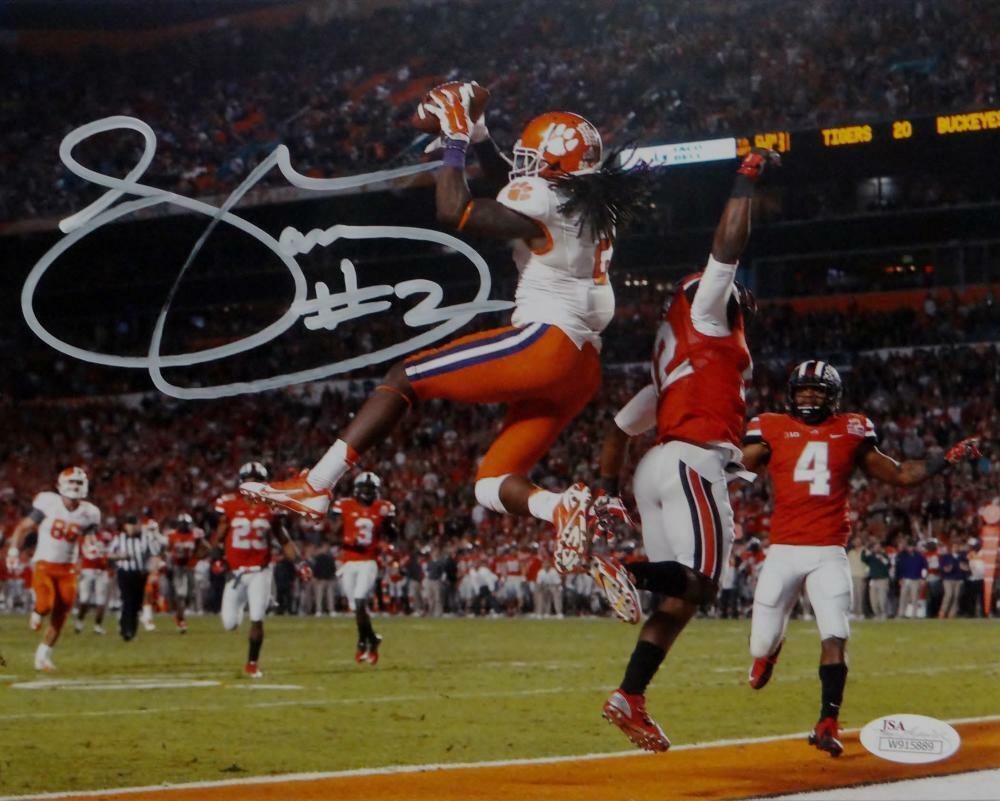 Sammy Watkins Autographed Clemson Tigers 8x10 Catch in Air Photo Poster painting- JSA W Auth