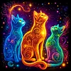 Luxury AB Velvet Diamond Painting Kit - Cat