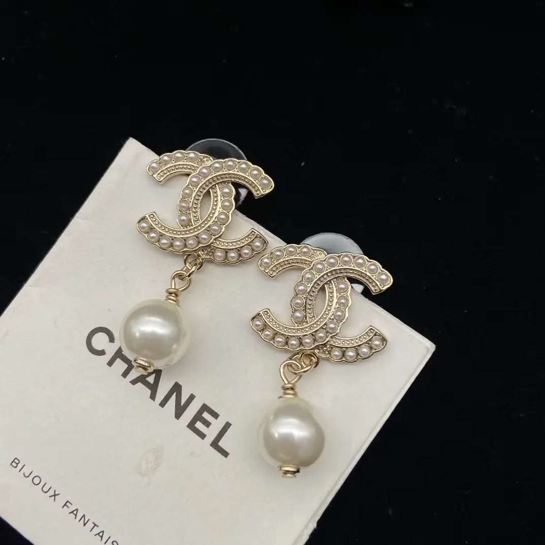 Chanel Pearl Drop Earrings