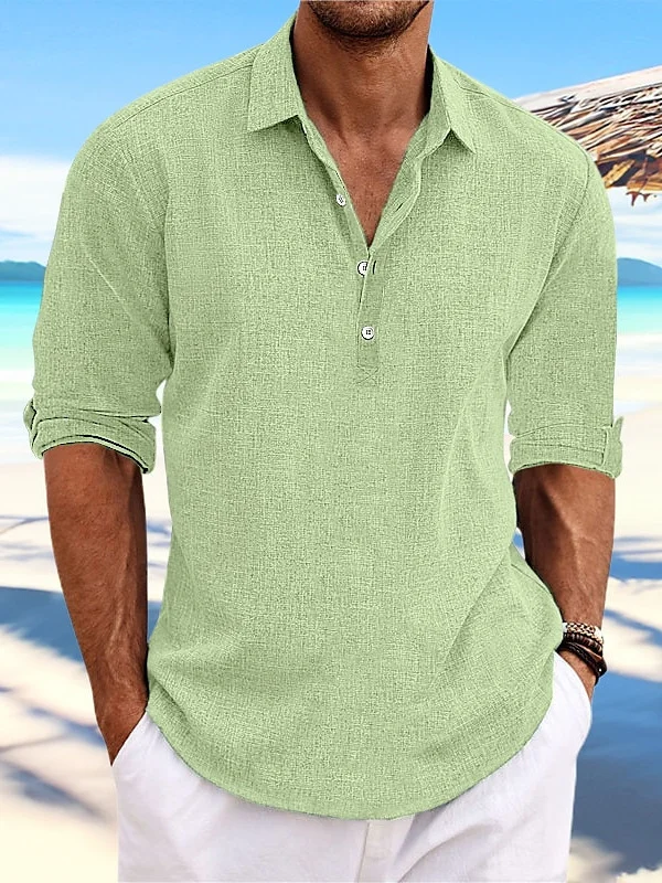 Nigikala Nigikala Men's 2025 Summer New Set-Fashion Teen Fashion Loose Long-Sleeved Home Casual Shirt.