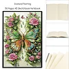 Schmetterling Blume - 5d DIY Basteln Notizbuch