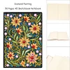 DIY Flower Special Shaped Diamond Painting 50 Pages A5 Sketchbook Notebook