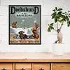 Bathroom Puppy Full 11CT 3 Strands DIY Stamped Cross Stitch Kits 40x50cm Embroidery Needlepoint Starter Kit for Beginners Adults Gift Home Wall Decor