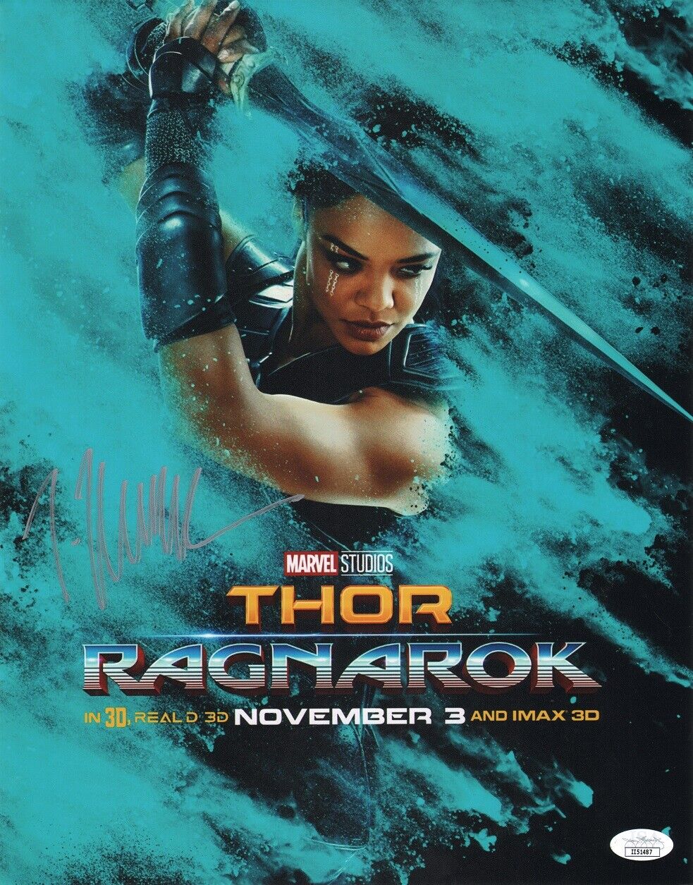 TESSA THOMPSON Authentic Hand-Signed Thor: Ragnarok - Valkyrie