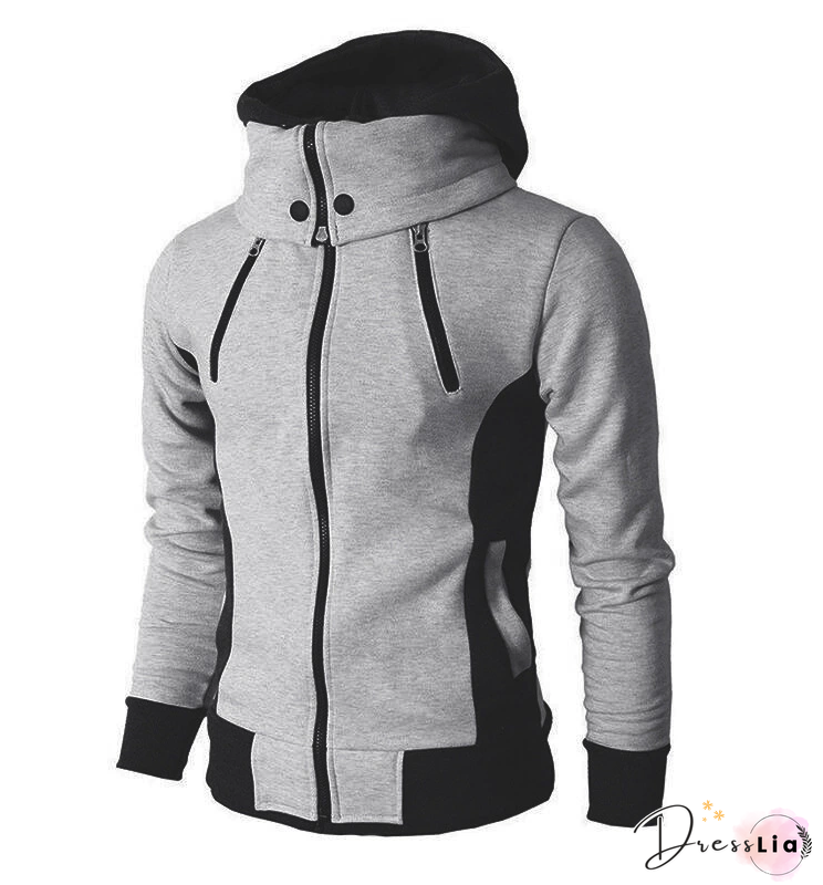 Umbrella Corporation Printing Hoodies Mens Sweatshirts Personality Slim Fit Jacket Casual Zipper Coats