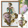 (Multi Style)Queen Of Seasons-Full Embroidery 2 Strands 14CT Stamped Cross Stitch-41*59CM