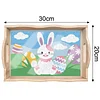 Diamond Painting Wooden Trays With Handle - Easter