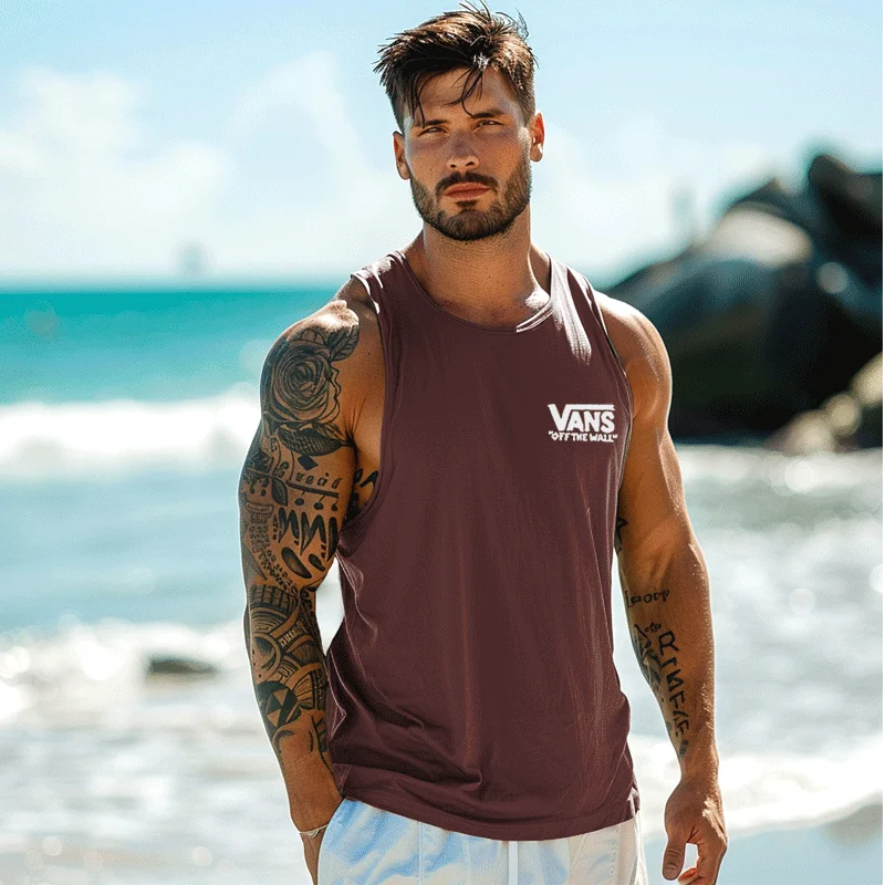 Stylish Sleeveless Tank Top For Summer Beach Adventures