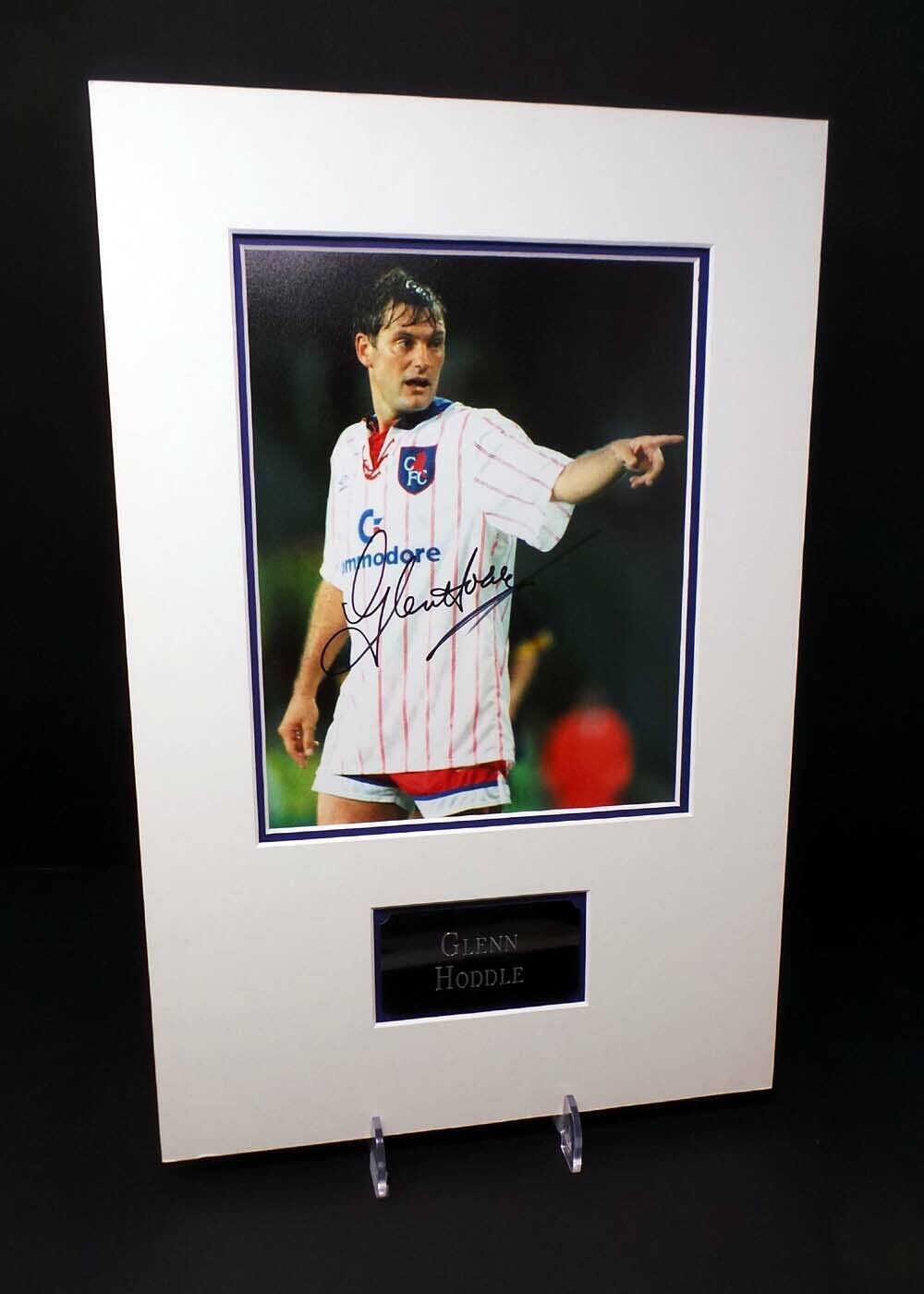 Glenn HODDLE Signed & Mounted 10x8 Photo Poster painting AFTAL RD COA Chelsea Football Legend