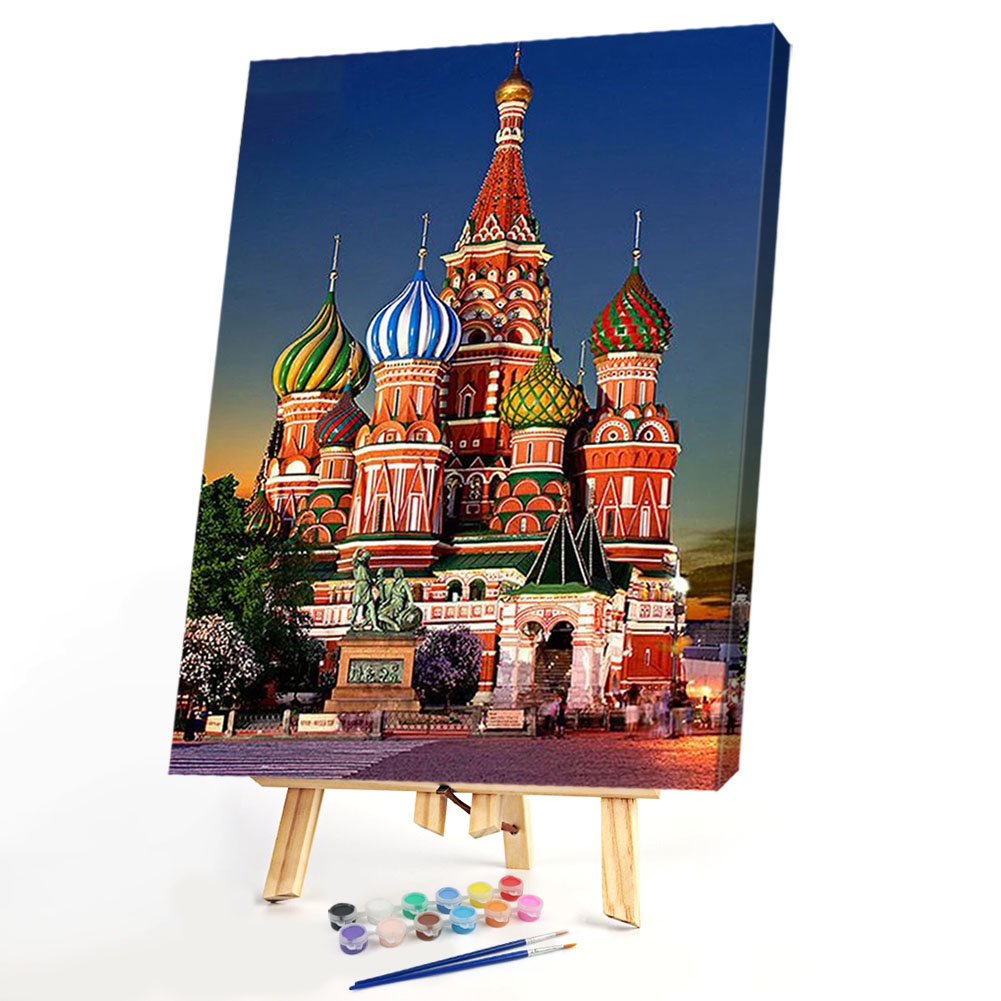 

40*50CM Paint By Numbers-Castle Building, 501 Original