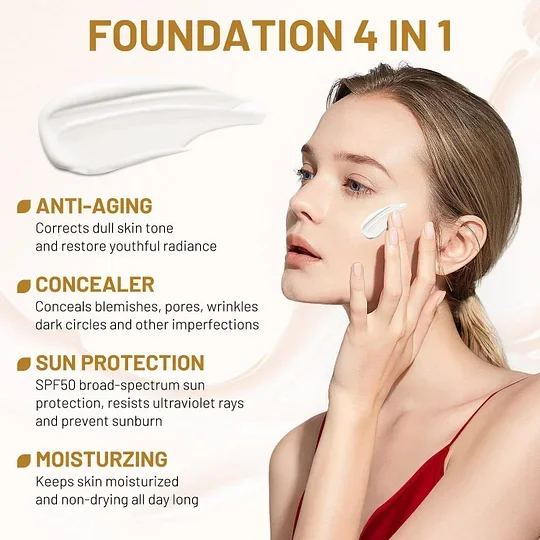 💖 Achieve Flawless Skin &ndash; 49% OFF &ndash; ✨Biomimic Foundation 4 in 1 - Light Spectrum