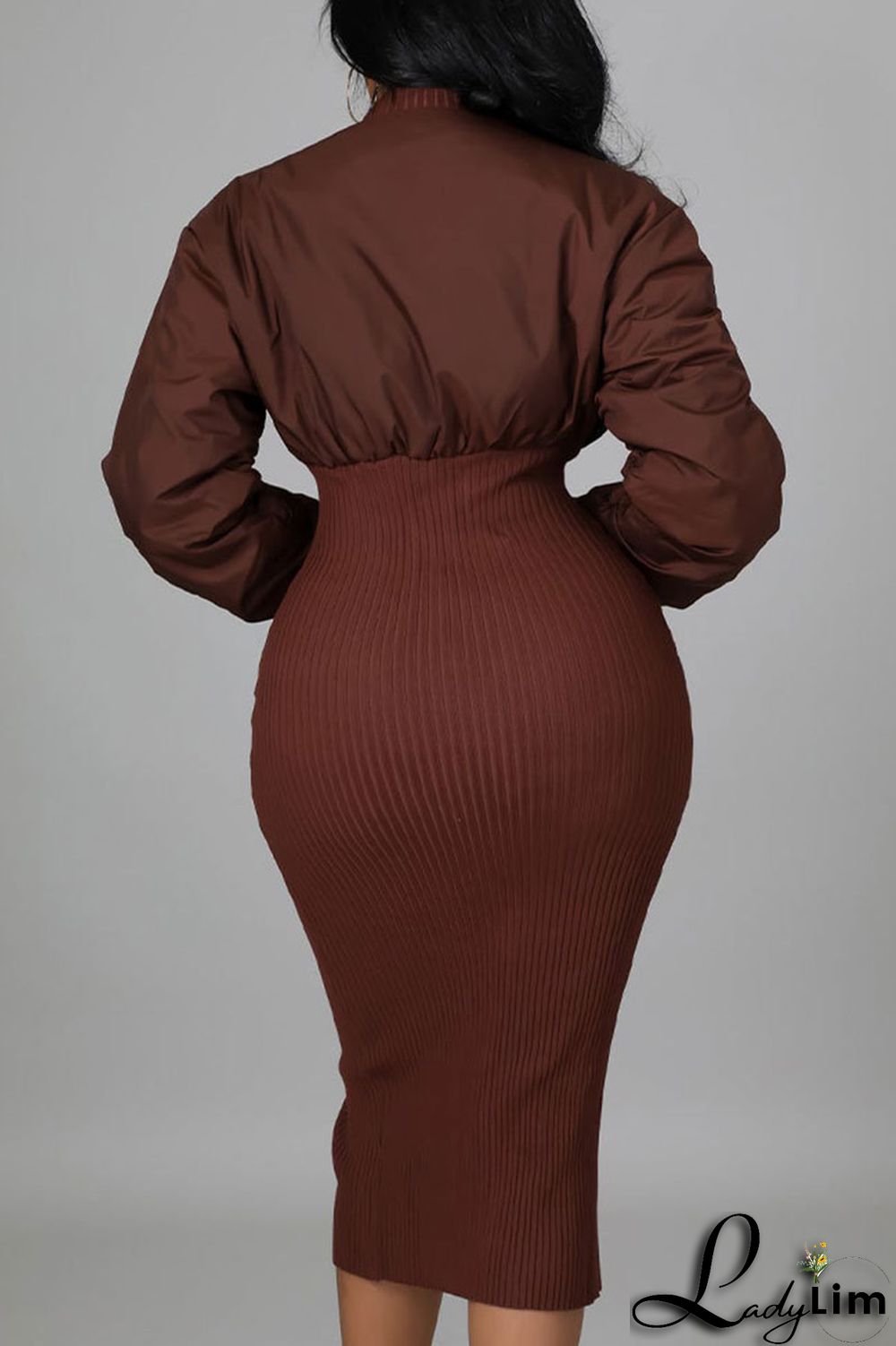 Green Casual Street Solid Split Joint Fold Zipper Collar Dresses