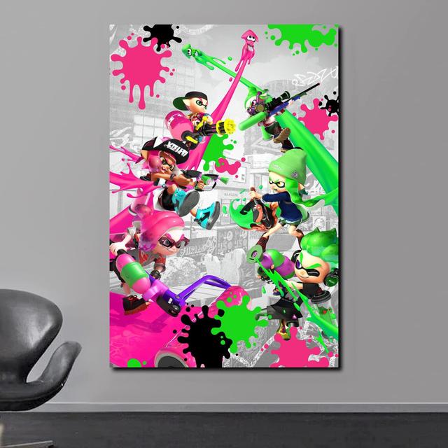 Splatoon 3 Video Game Splatoon Modern Kids Room Decoration Poster Art Canvas Painting Aesthetic Manga Anime Posters