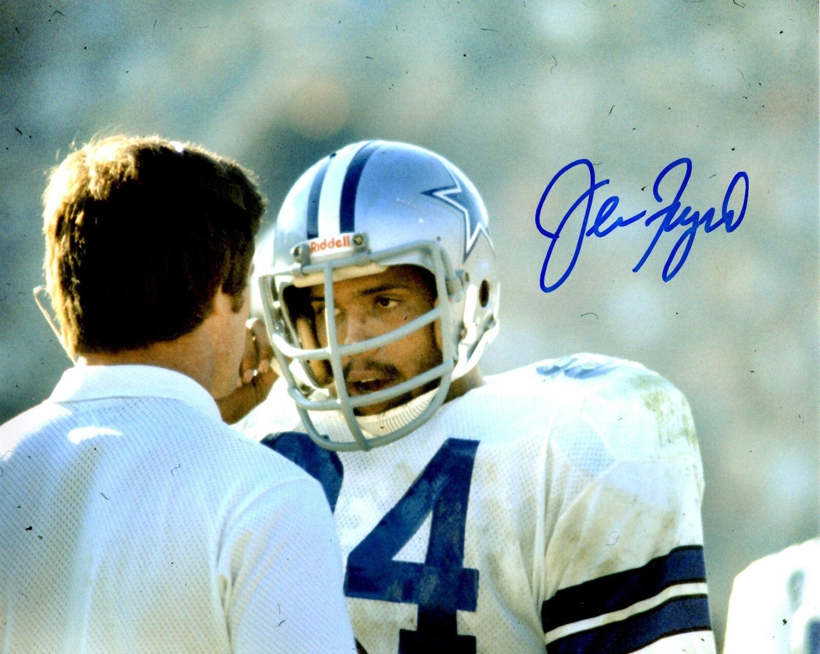 Autographed JEAN FUGETT Dallas Cowboys 8x10 Photo Poster painting w/COA