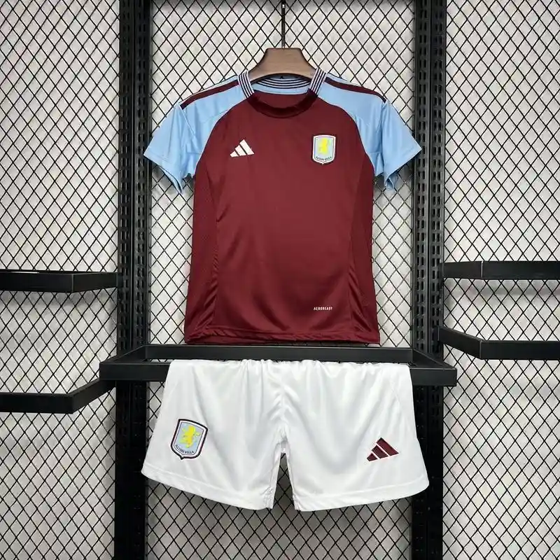 24/25 Kids Aston Villa Soccer Jersey Home