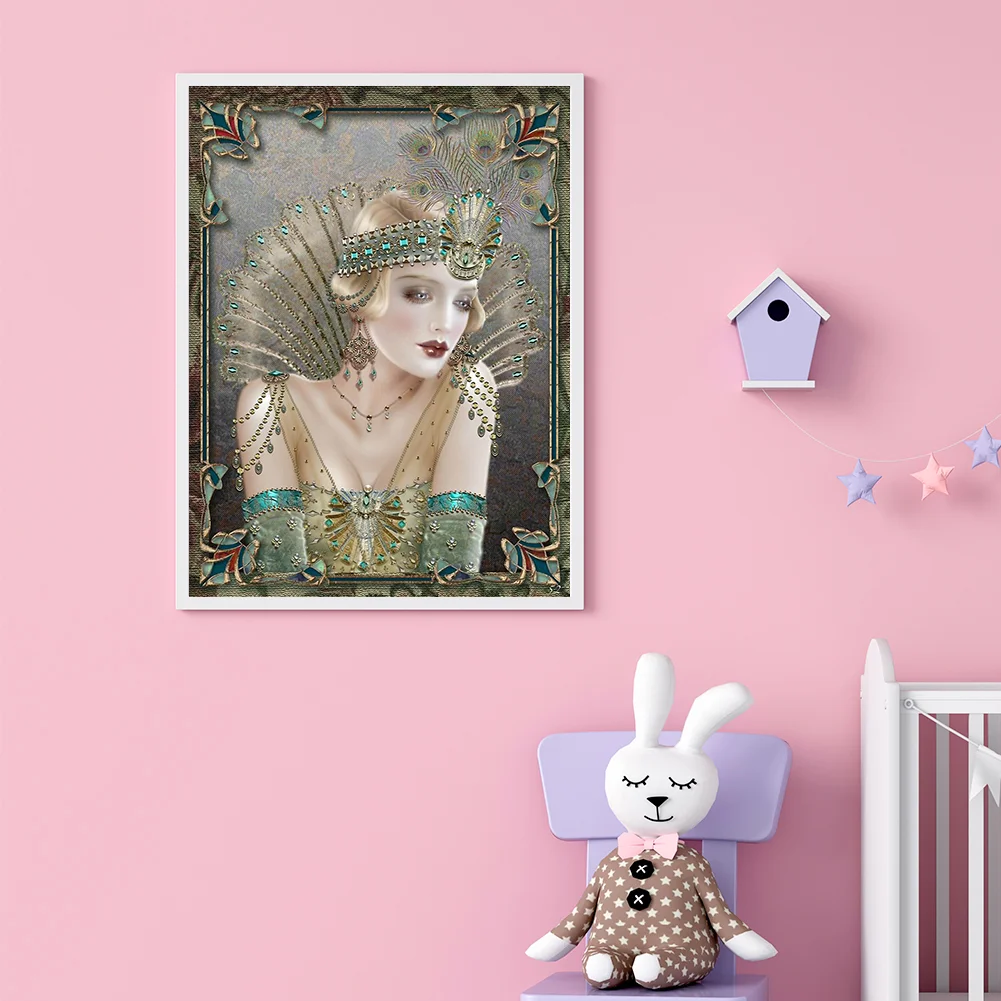 Full Round Diamond Painting 30*40cm - Sexy Lady