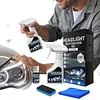 Car Headlight Restoration Kit with Towel and Sponge Headlight Cleaner and Restorer Kit for All Vehicle Types for Oxidized and Yellowed Lenses