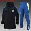 Joyfball 2024/2025 Ajax Cotton Jacket Black Soccer Jersey 