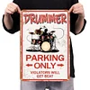 Drummer Parking - Vintage Metal Signs - 20*30cm/30*40cm - Music&Warning