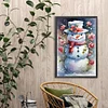 Diamond Painting-DIY Full Round Drill Snowman(60*40 CM)