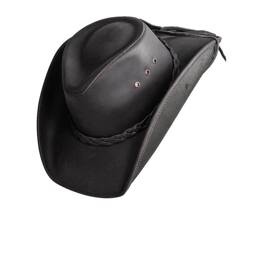 Hollywood - Mens Leather Cowboy Hat