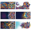 6Pcs Diamond Painting Greeting Card Animals Diamond Handmade Card for Friends