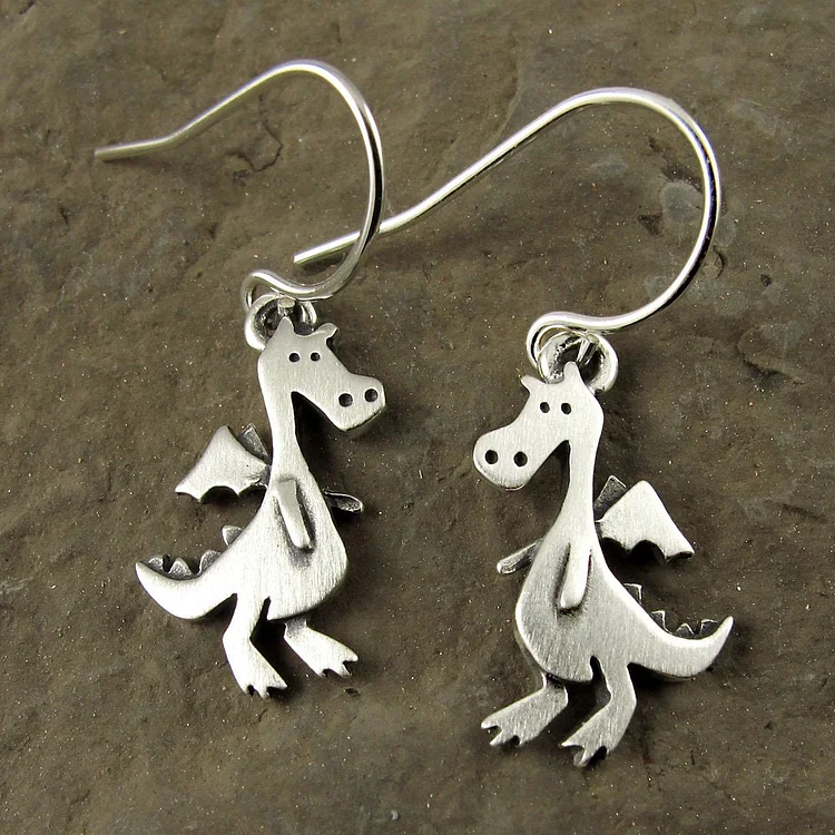 Tiny dragon earrings