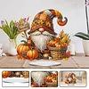 Diamond Painting Acrylic Single Sided November Gnome Ornaments Tabletop Home Office Decor
