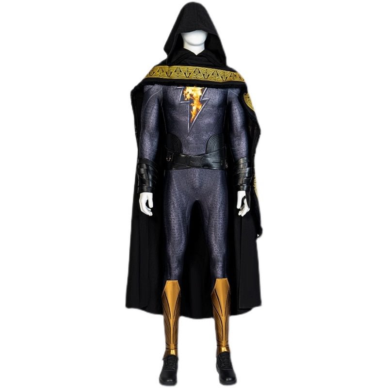 Black Adam Cosplay Costumes Full Set with Cloak