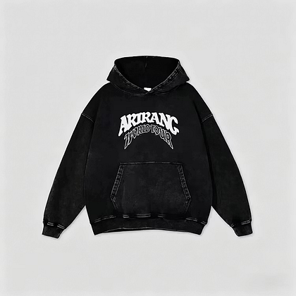 BTS Arirang Official Logo Hoodie | World Tour Black Zip Up 💜