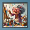 Diamond Painting-5D Full Round Drill  Grandma(40x40cm)