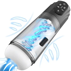 Automatic Sucking Pocket Pussy Male Stroker Blowjob Toy With 9 Vibration Suction Modes