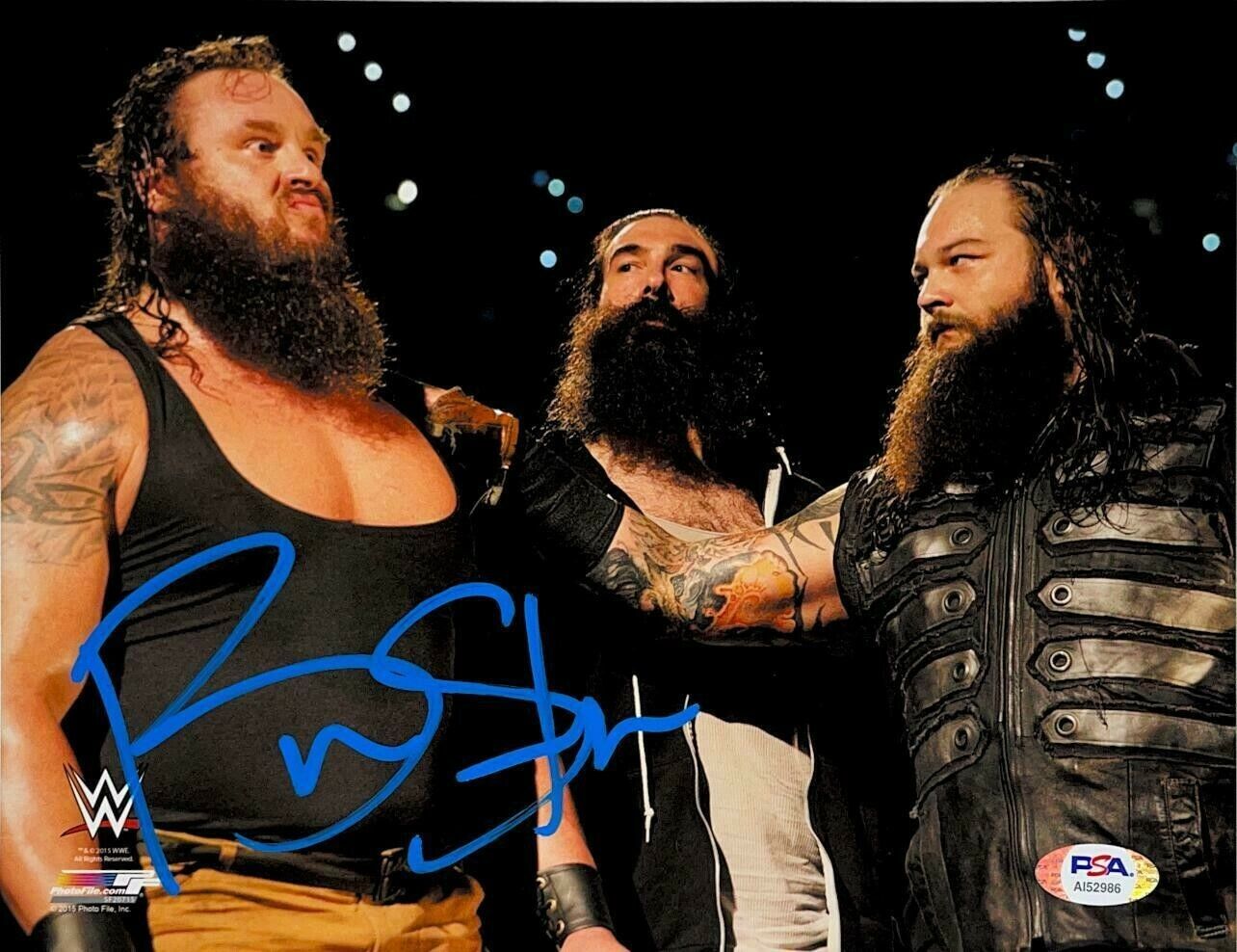 WWE BRAUN STROWMAN HAND SIGNED AUTOGRAPHED 8X10 Photo Poster painting WITH PROOF AND PSA COA 2