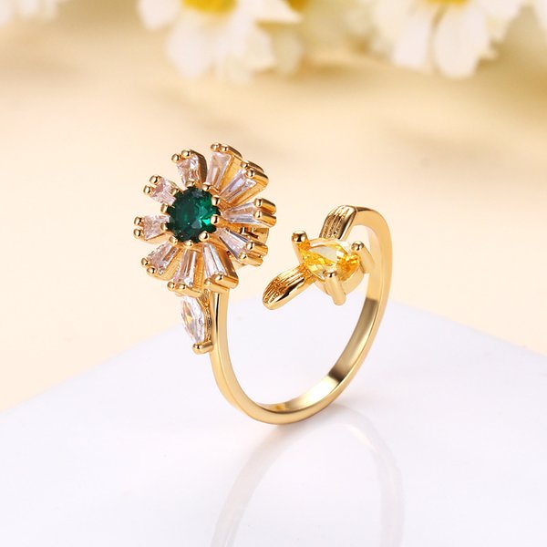  thdmladies To My Daughter Sunflower Fidget Ring thedmladies