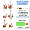 >SALE<6PCS Double Sided Special Shape Diamond Painting Keychain (Hummingbird Flower)
