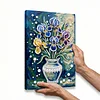 (20x30cm)DIY Flower Vase Framed Handmade Pearl Painting Art Craft Kit Living Home Decor