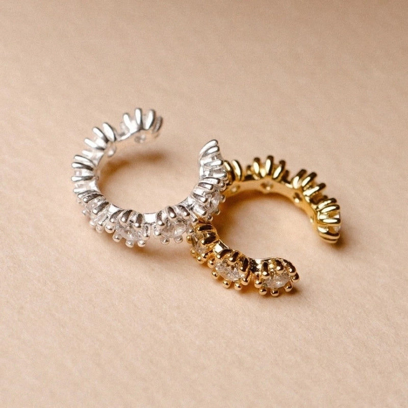 1 Piece 925 Sterling Silver C Shape Ear Cuffs