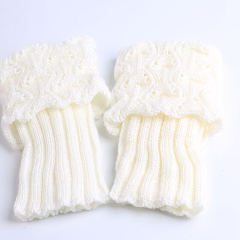 Leg Warmers Women 2020 Solid Breathable Knitting All-match Winter Warm Korean Style Womens Legs Warmer Trendy Elegant Retro Chic